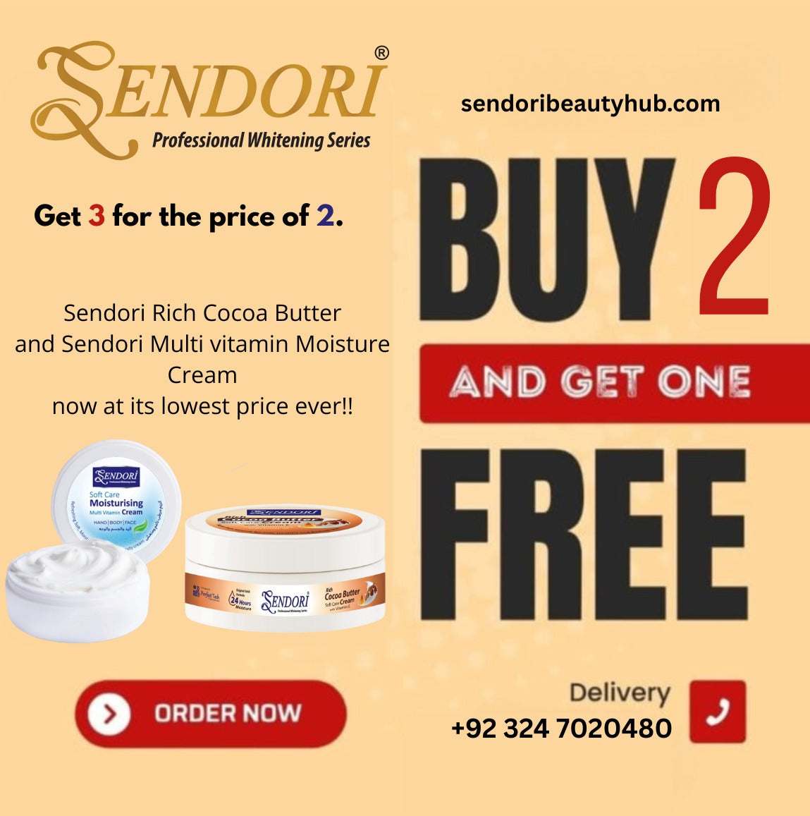 SENDORI MOISTURIZING CREAM OFFER